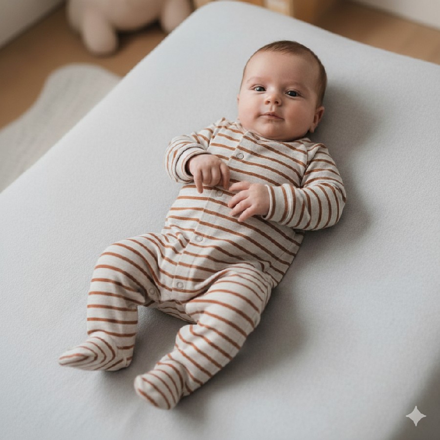 Ayıcıklı Pamuklu Bebek Tulum  0-3 Ay