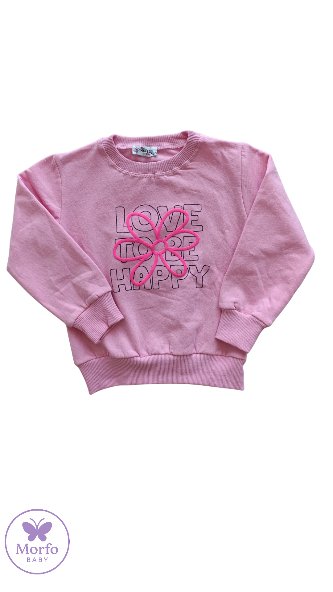 Kız Çocuk Şardonlu Takım İki İplik İçi Polar Baskılı Sweatshirt Pantolon Kombin